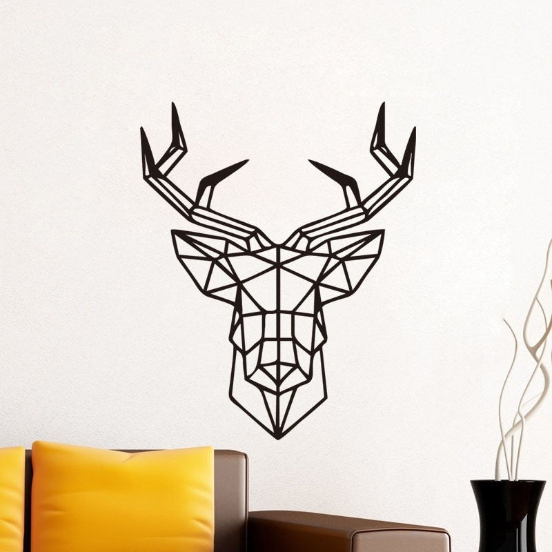 Geometric Deer Sticker